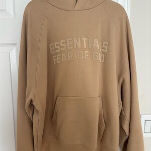 Essentials Fear of God Beige Hoodie